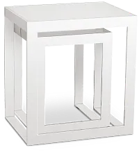 Nova White Set Of 2 Nesting End Table
