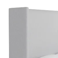Captiva Delray Light Gray 60" Upholstered Shelter Bed