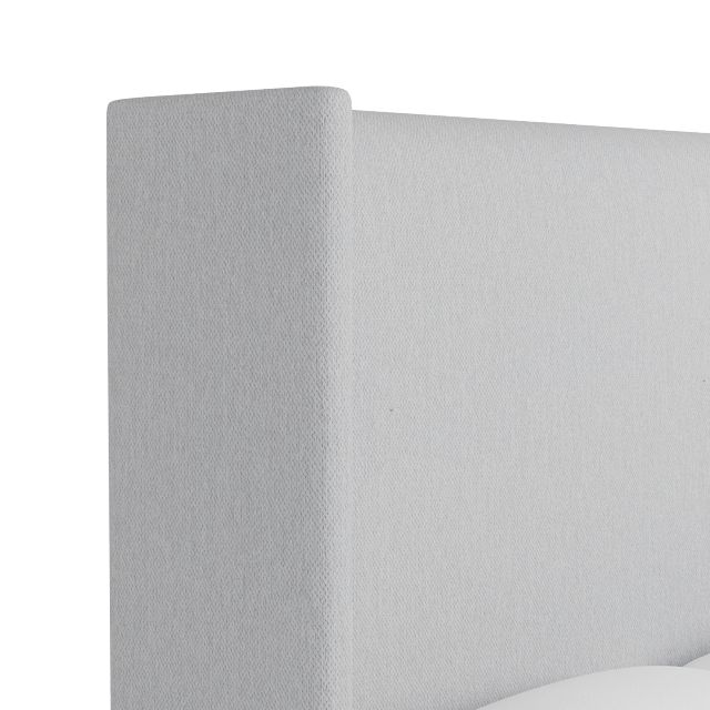 Captiva Delray Light Gray 60" Upholstered Shelter Bed
