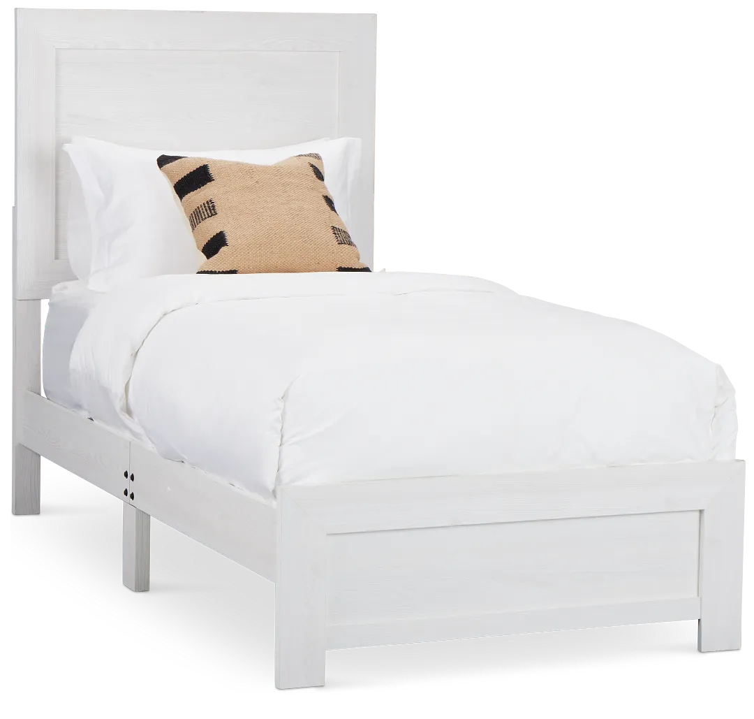 Ollie White Panel Bed
