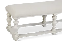 Savannah Ivory 83" Upholstered Dining Bench