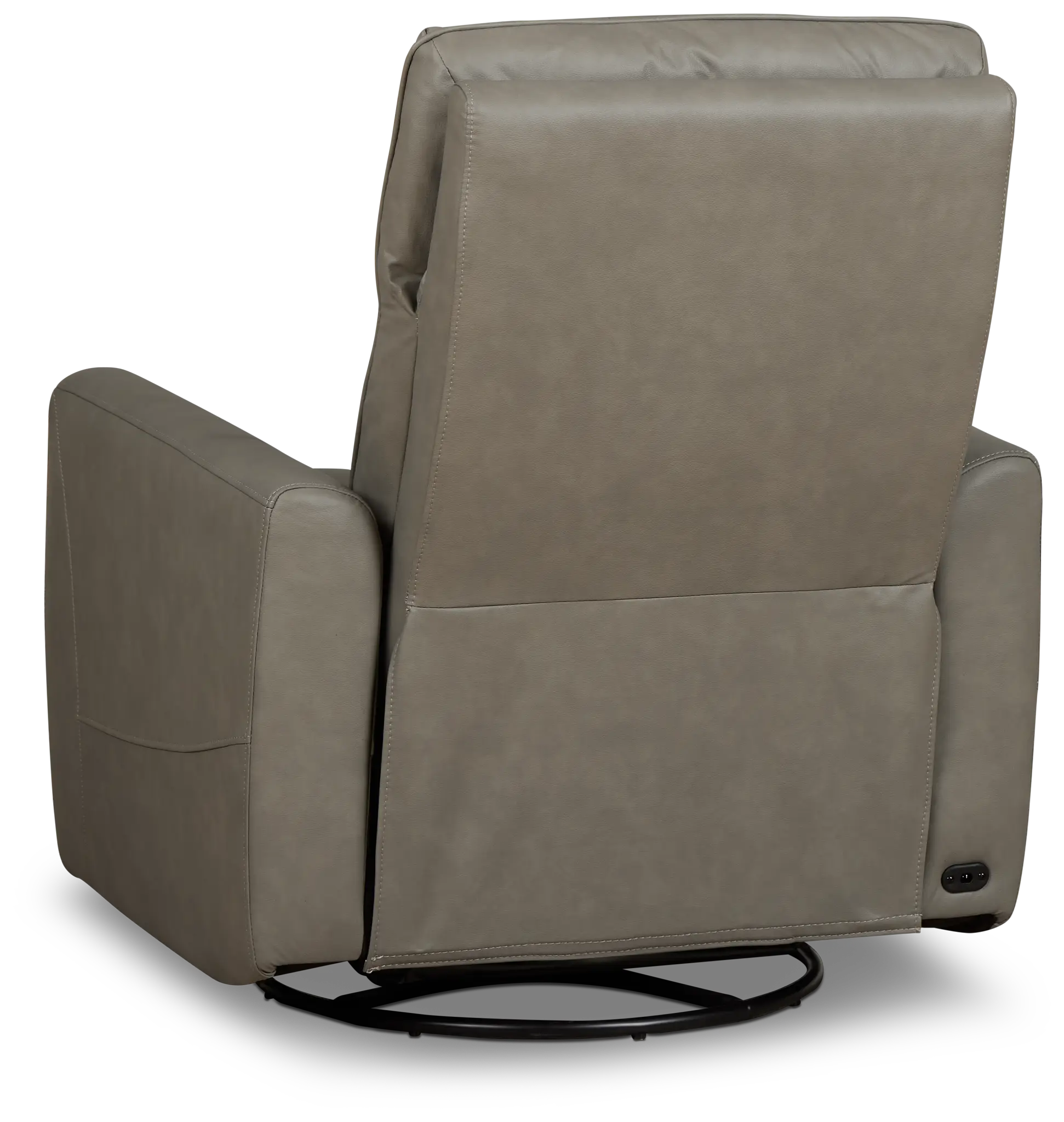 Izzy Light Gray Lthr/vinyl Power Swivel Glider Recliner Izzy Light Gray Lthr/vinyl Power Swivel Glider Recliner