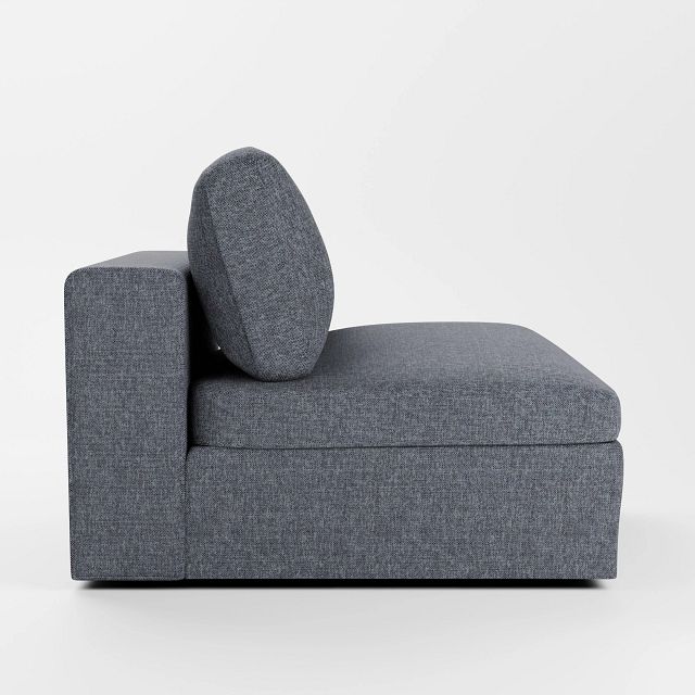 Destin Elevation Gray Fabric Swivel Chair