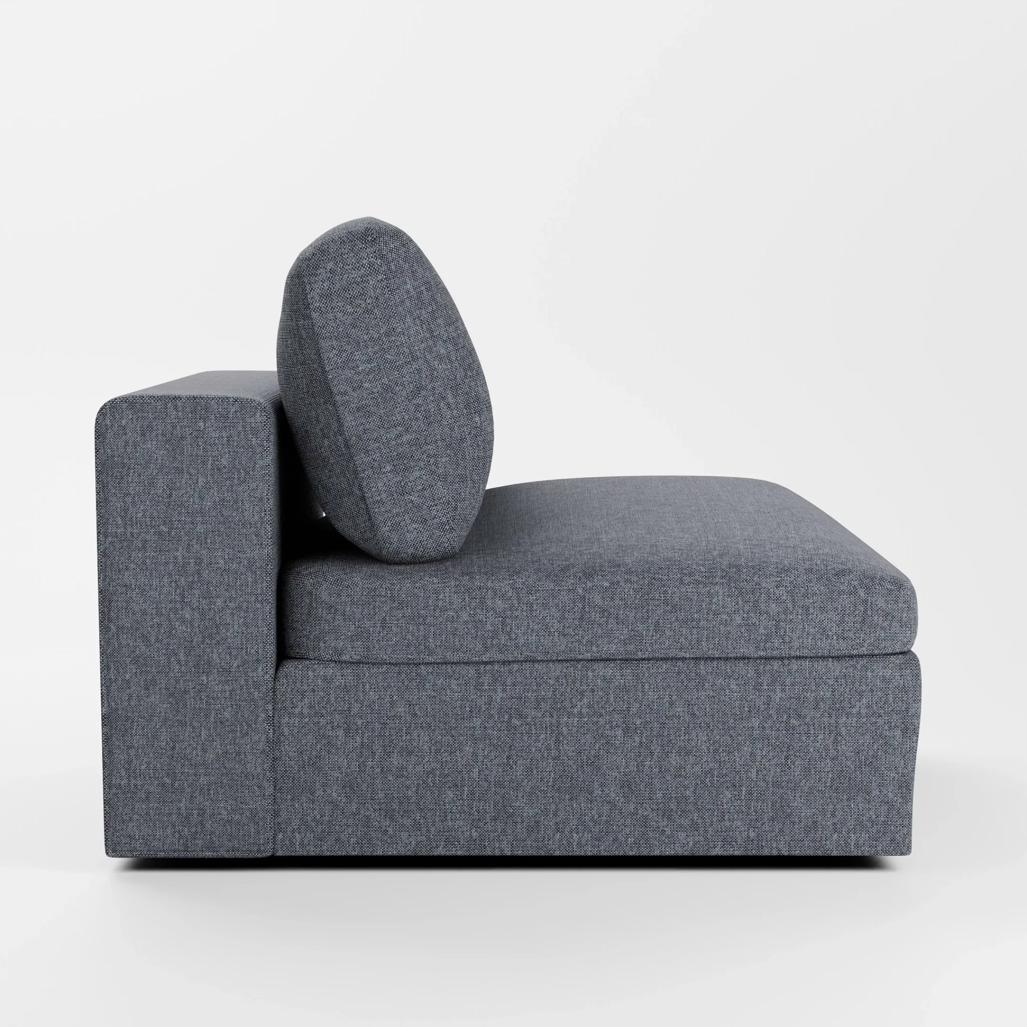 Destin Elevation Gray Fabric Swivel Chair