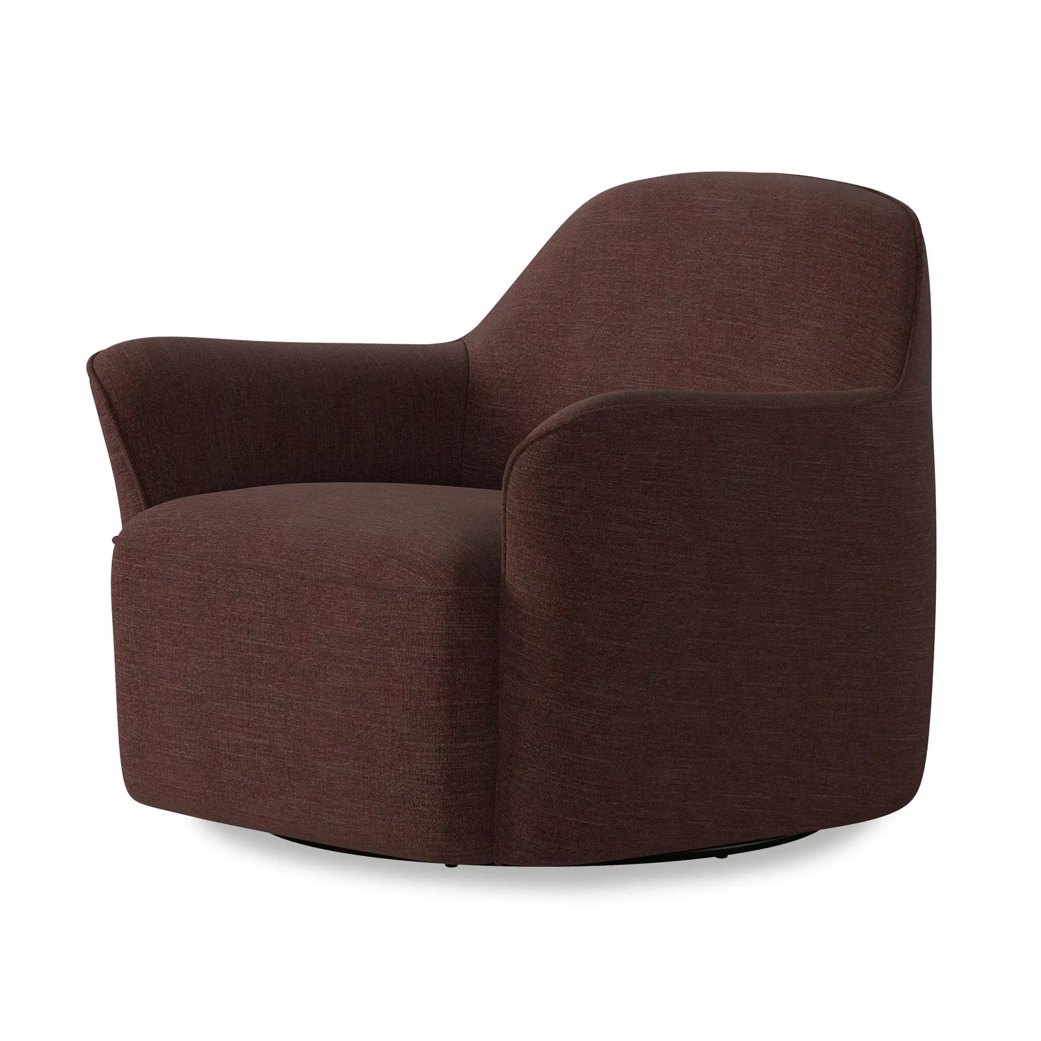 Four Hands Becky Brown Fabric Swivel Accent Chair Four Hands Becky Brown Fabric Swivel Accent Chair
