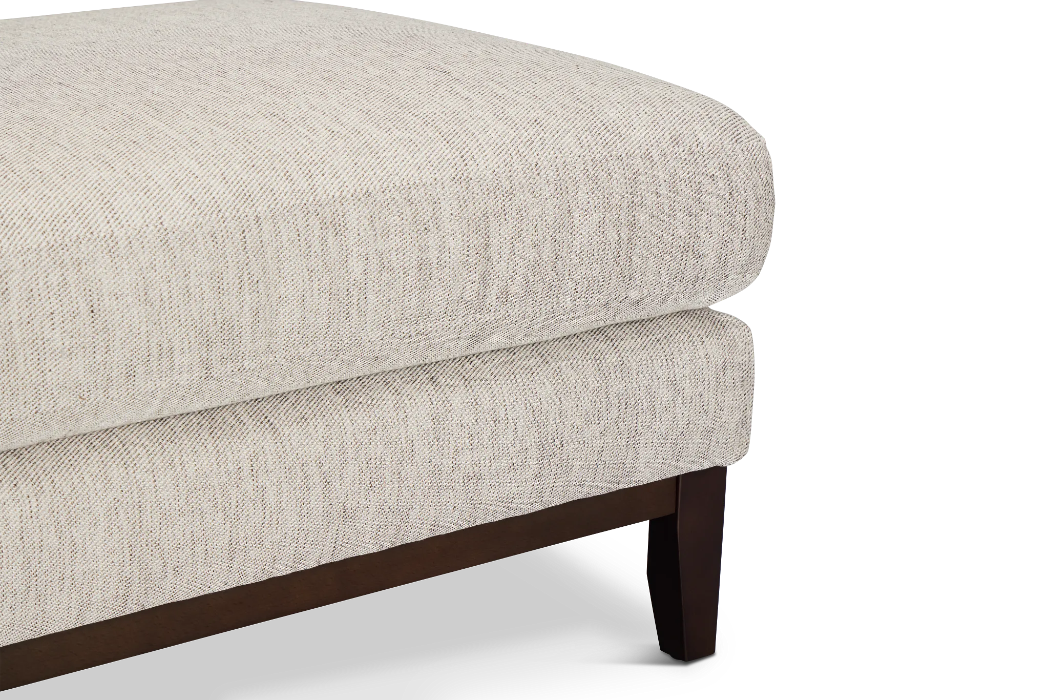Wesley Gray Fabric Ottoman