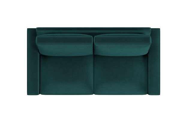 Edgewater Joya Teal 84" Sofa W/ 2 Cushions