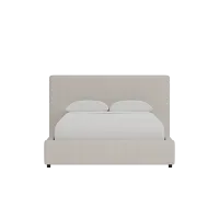 Grayton Revenue Beige 48" Upholstered Platform Bed