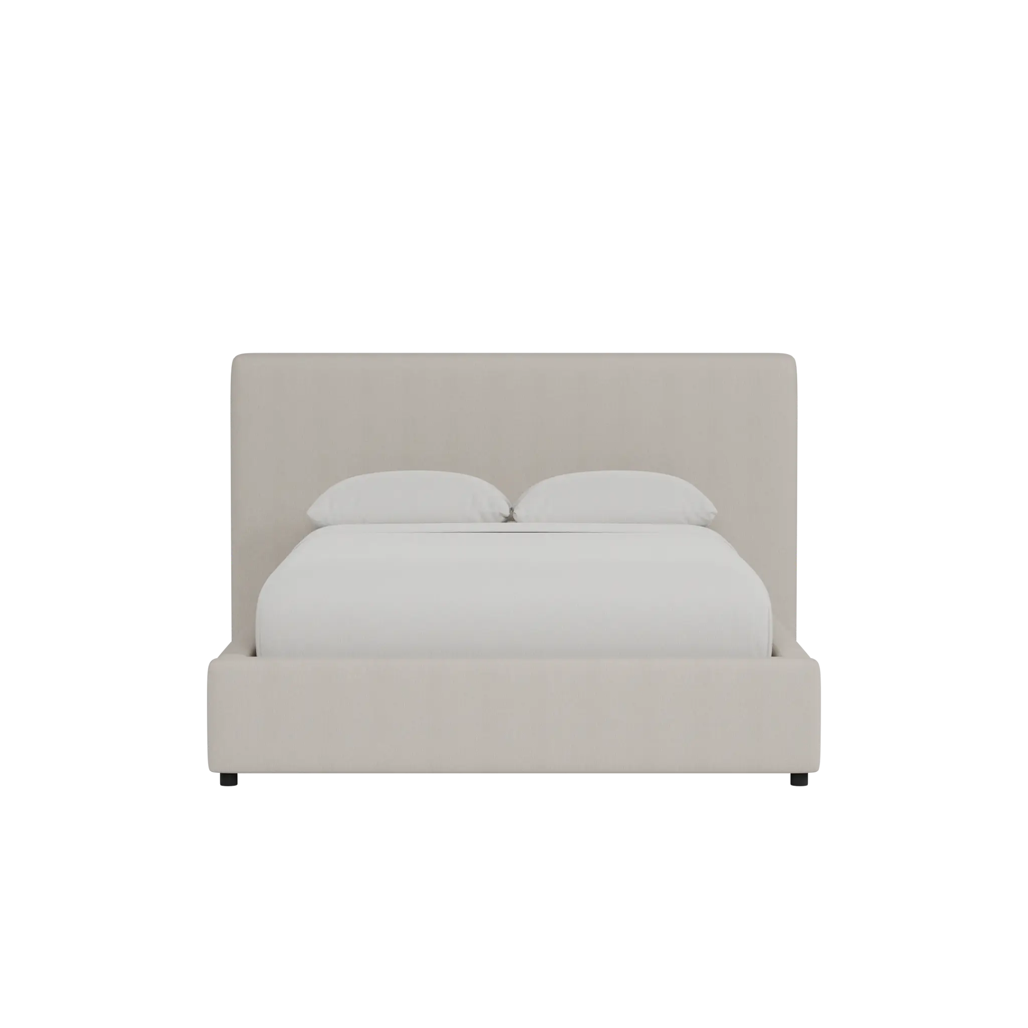 Grayton Revenue Beige 48" Upholstered Platform Bed Grayton Revenue Beige 48" Upholstered Platform Bed