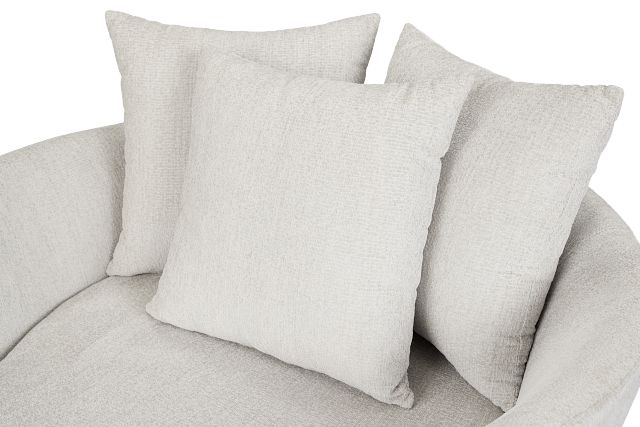Everly Gray Fabric Swivel Chair