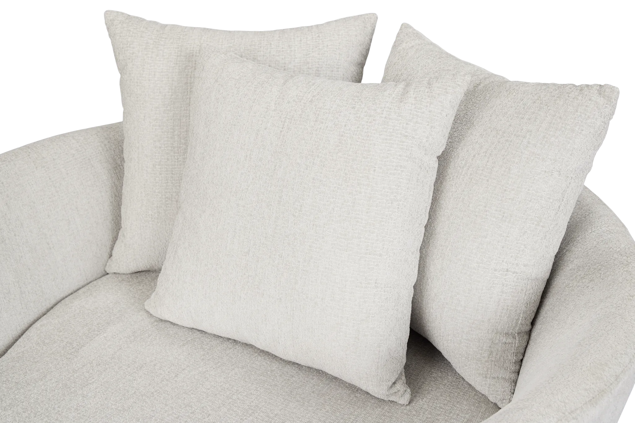 Everly Gray Fabric Swivel Chair