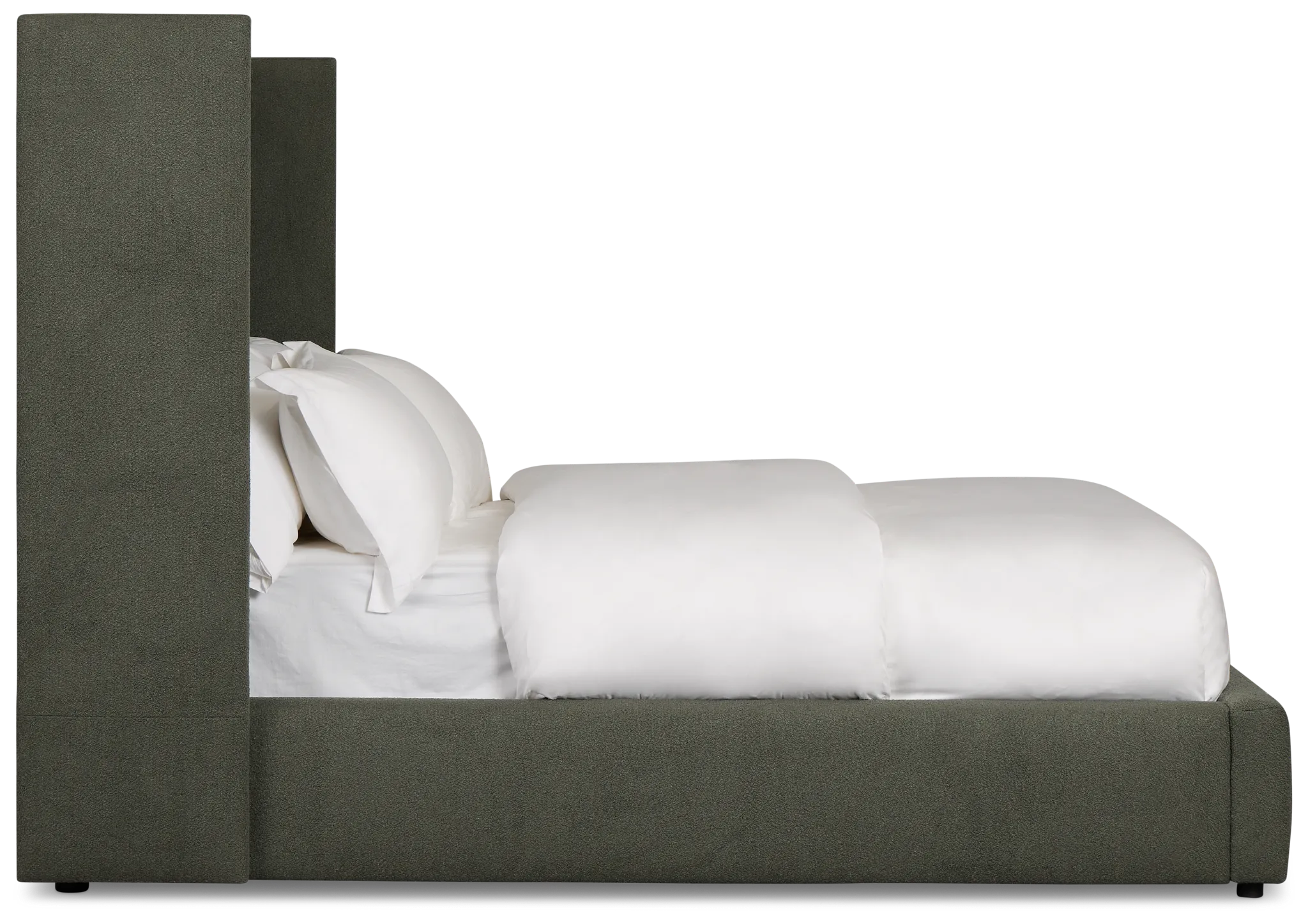 Captiva Sutton Green 60" Upholstered Shelter Bed