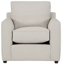 Asheville Light Taupe Fabric Chair