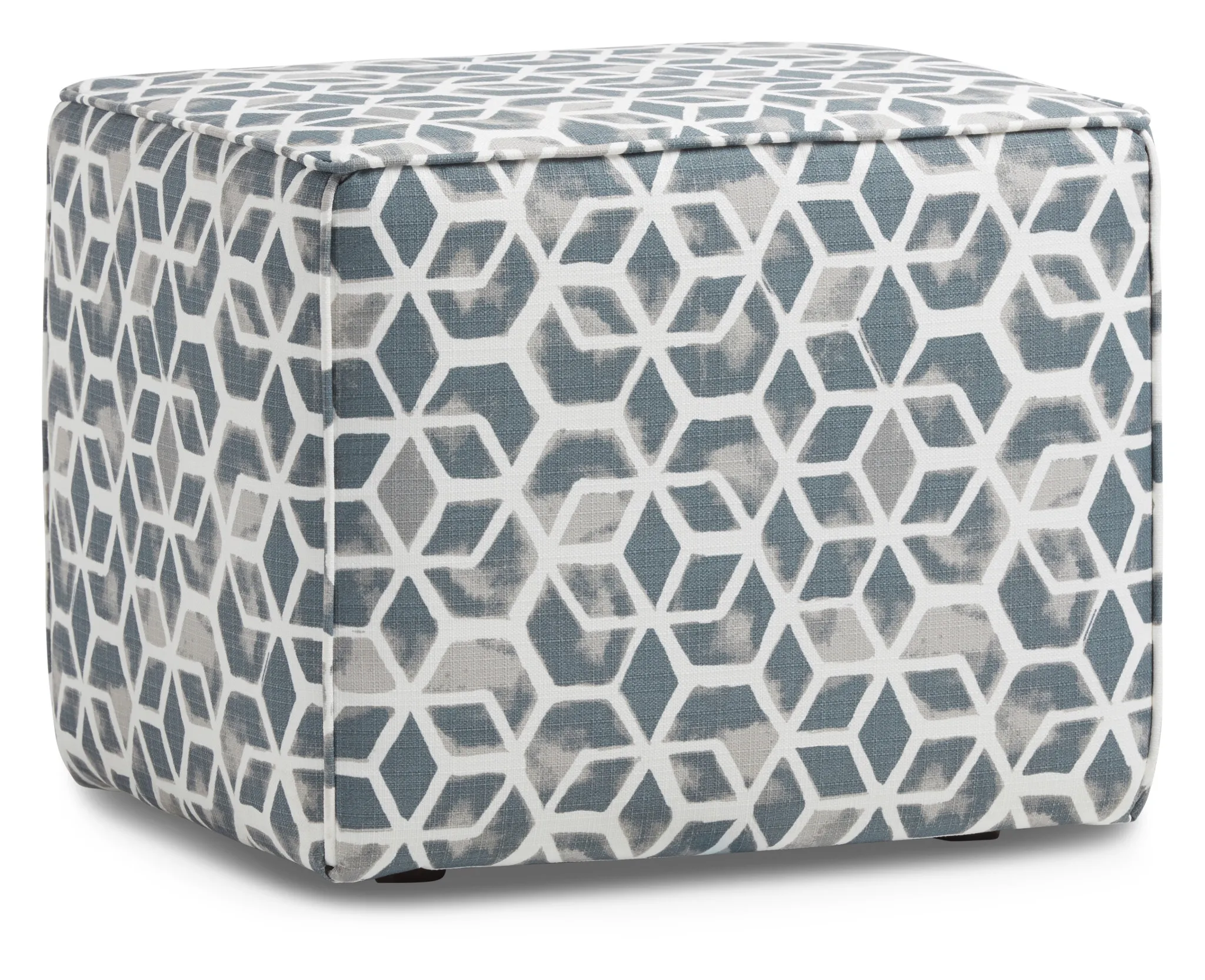 Celtic Gray Geometric Indoor/outdoor Accent Ottoman