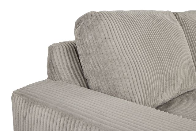Charlie Gray Fabric Medium Left Chaise Sectional
