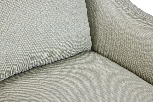 Avery Light Green Fabric Loveseat