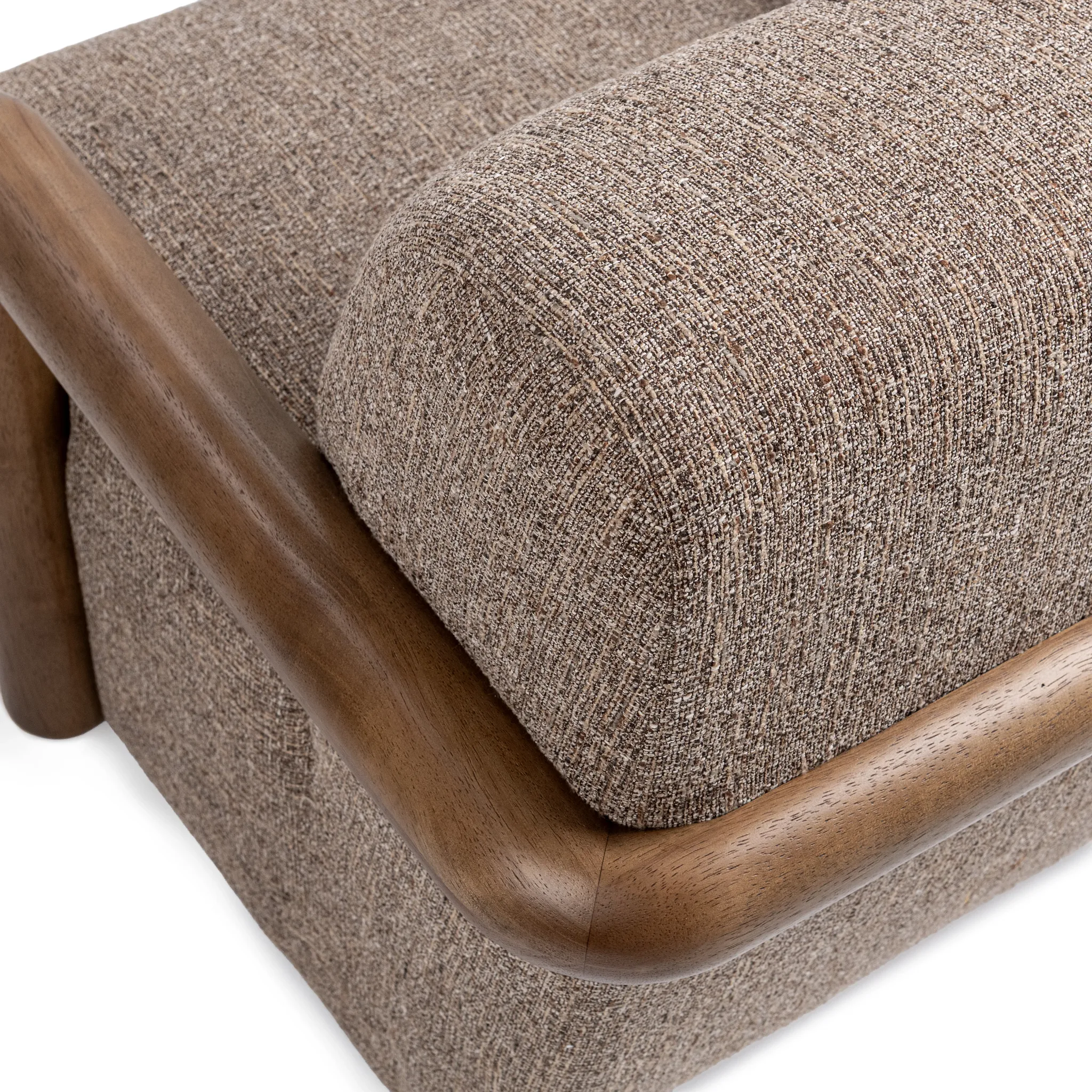 Willy Brown Fabric Swivel Accent Chair