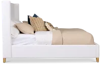 Nantucket White Uph Panel Bed