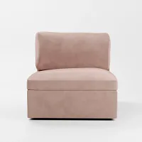 Destin Joya Light Pink Velvet Swivel Chair
