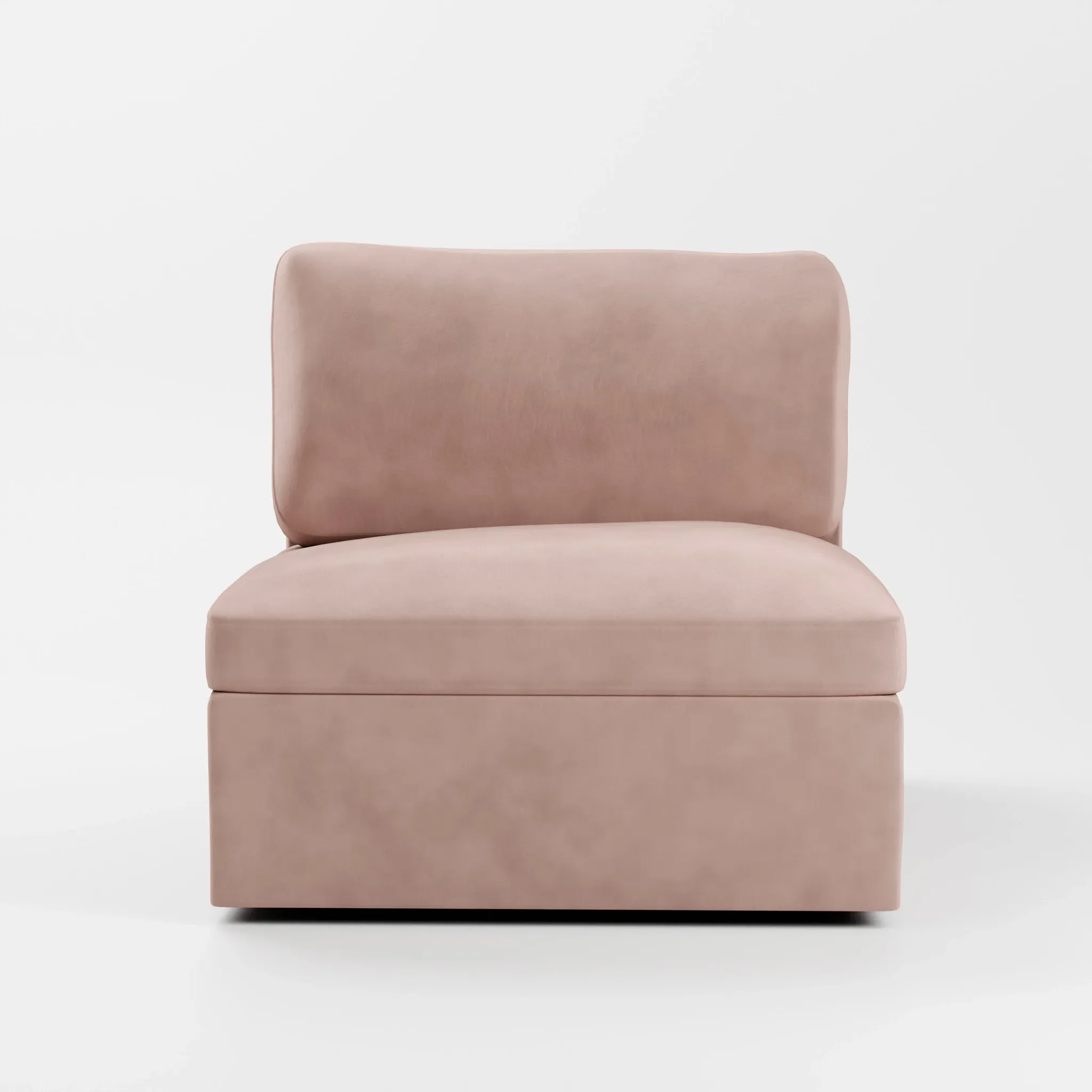 Destin Joya Light Pink Velvet Swivel Chair