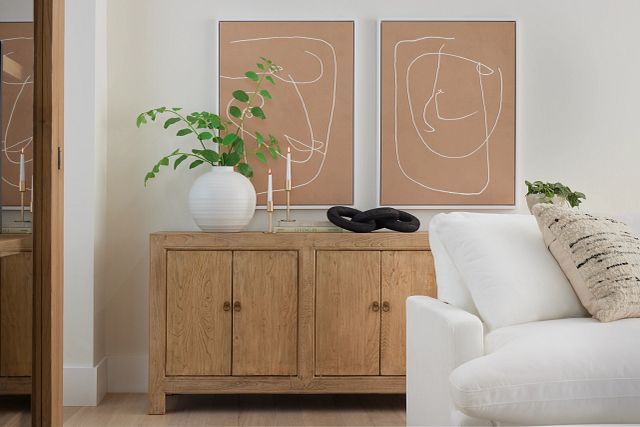 Aster Light Tone 6 Door Cabinet