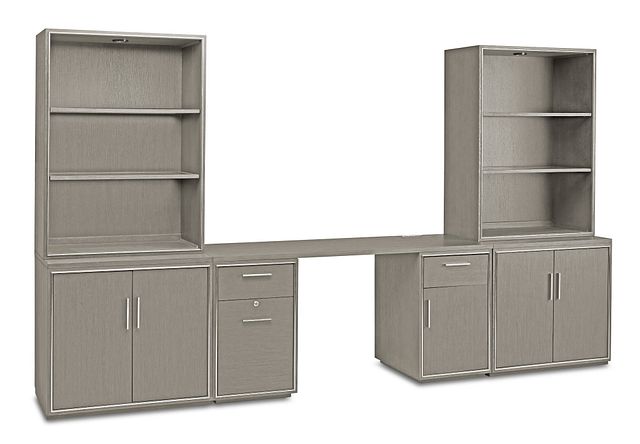 Highline Gray Door Wall Desk