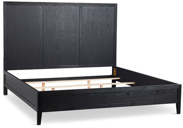 Alden Black Wood Platform Bed
