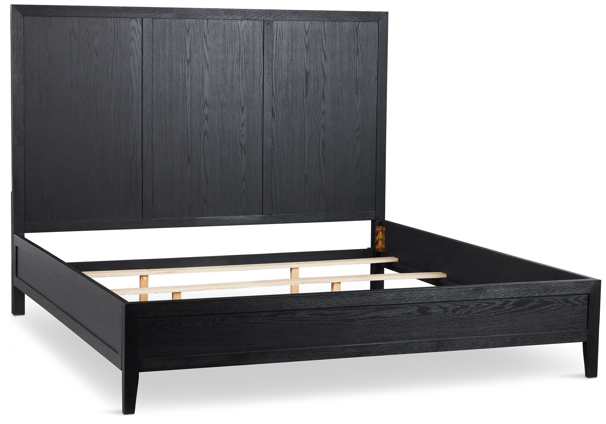 Alden Black Wood Platform Bed