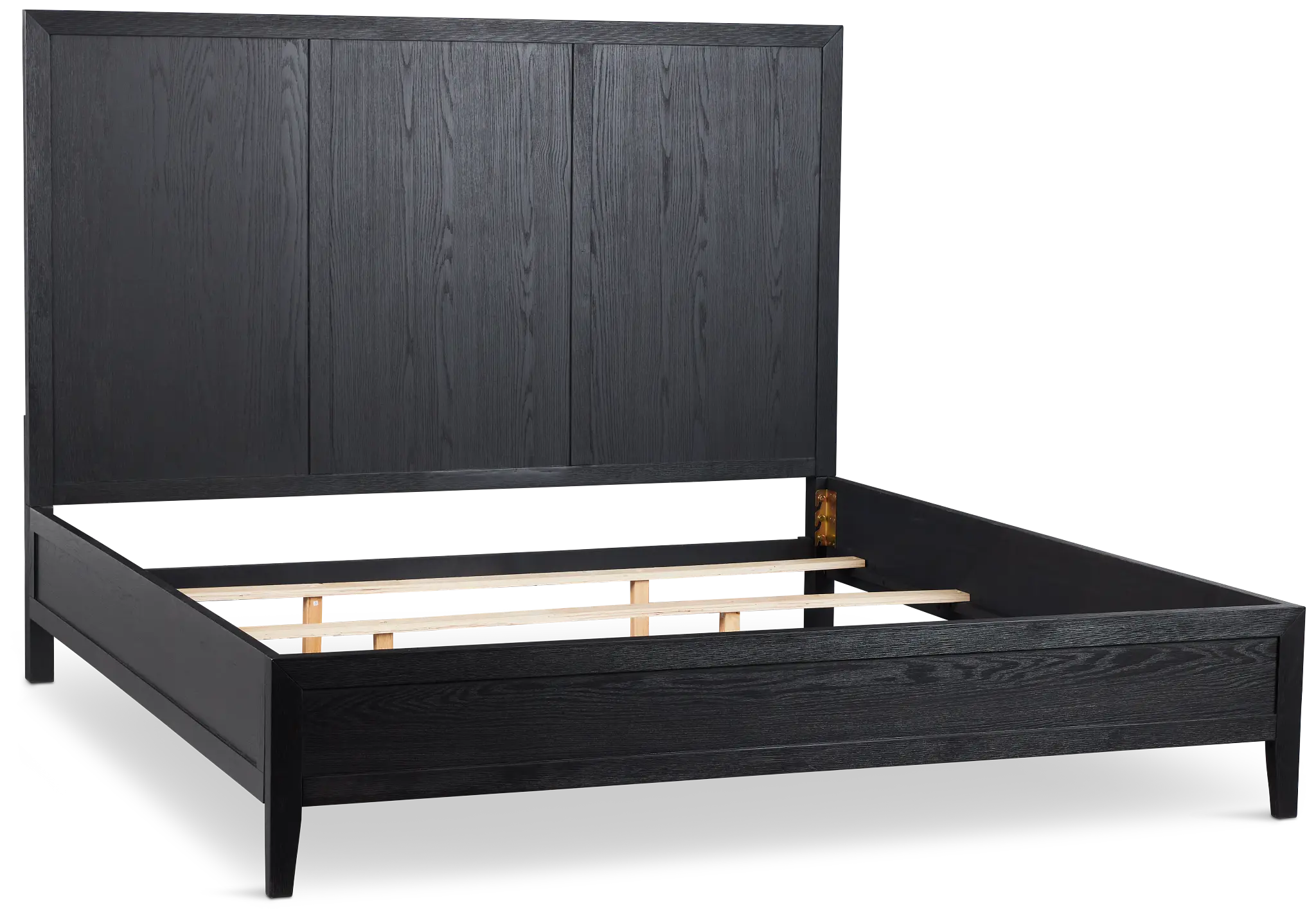 Alden Black Wood Platform Bed Alden Black Wood Platform Bed