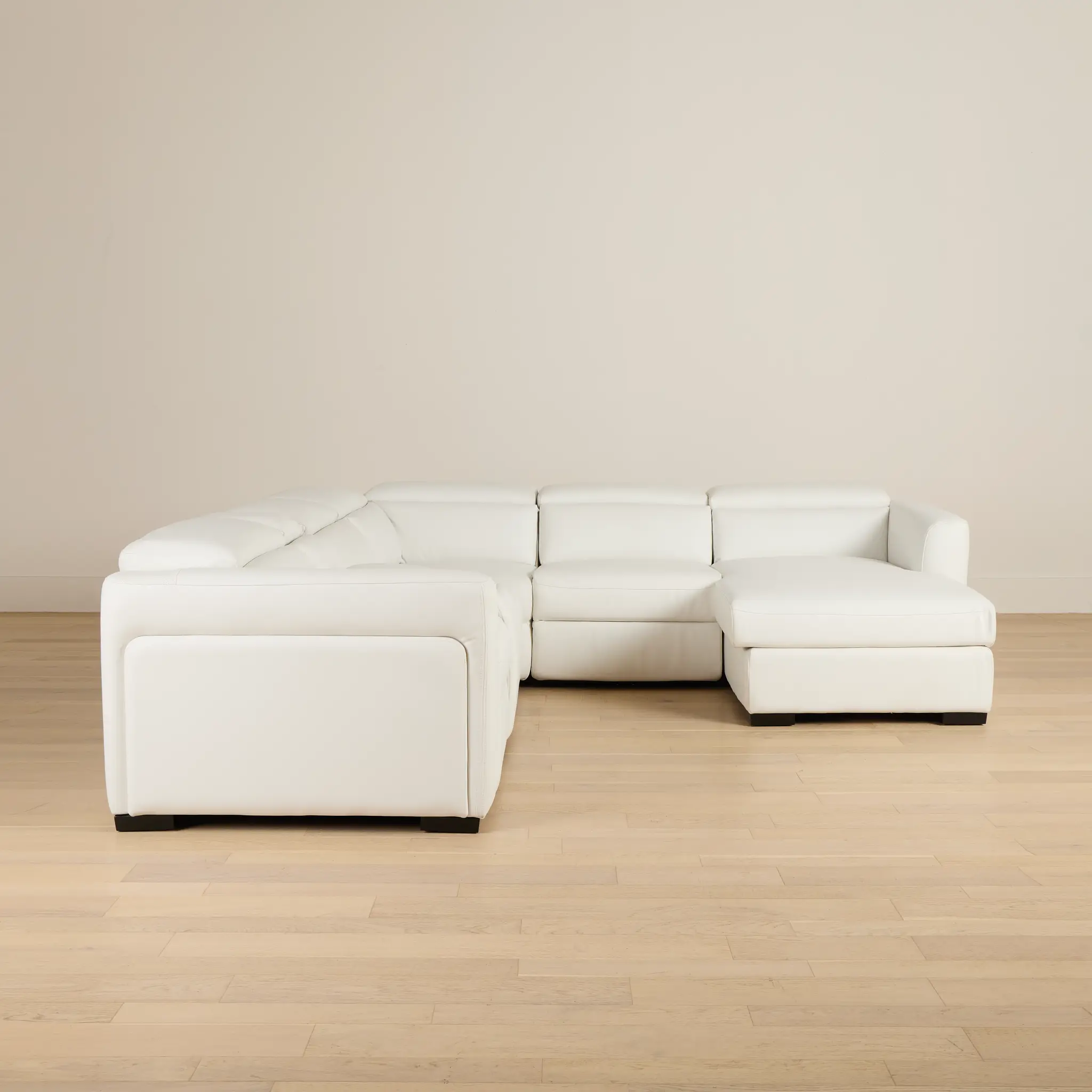 Melody White Storage Small Dual Power Right Chaise Sectional Melody White Storage Small Dual Power Right Chaise Sectional