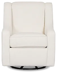 Sinclair Light Beige Fabric Swivel Chair