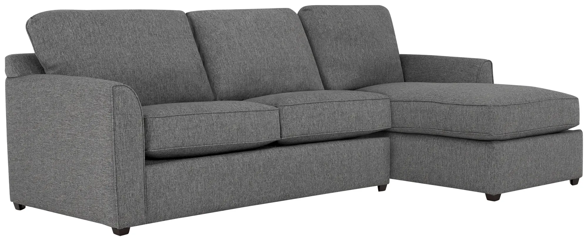 Asheville Gray Fabric Right Chaise Sectional Asheville Gray Fabric Right Chaise Sectional