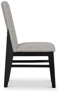 Modesto Black Upholstered Side Chair