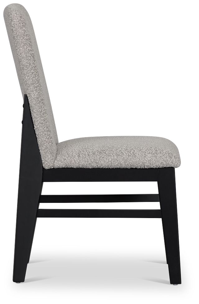 Modesto Black Upholstered Side Chair