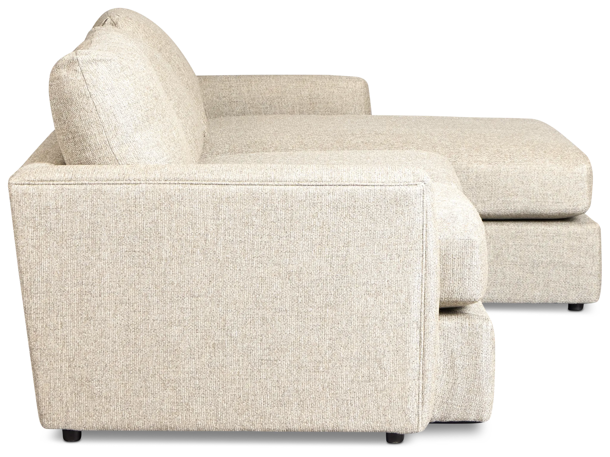 Maxwell Dark Gray Fabric Right Chaise Sectional