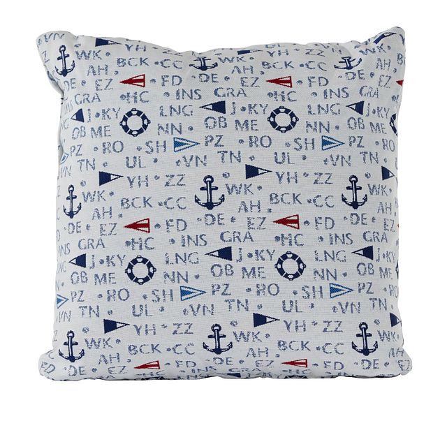 Captain Dark Blue 18" Indoor/outdoor Accent Pillow