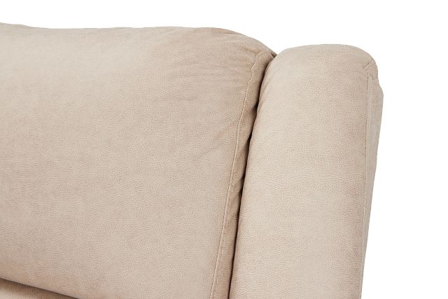 Peyton Beige Micro Small Two-arm Manually Reclining Sectional