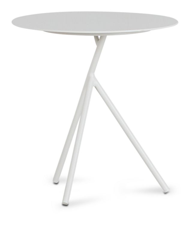 Ibiza White Low Accent Table
