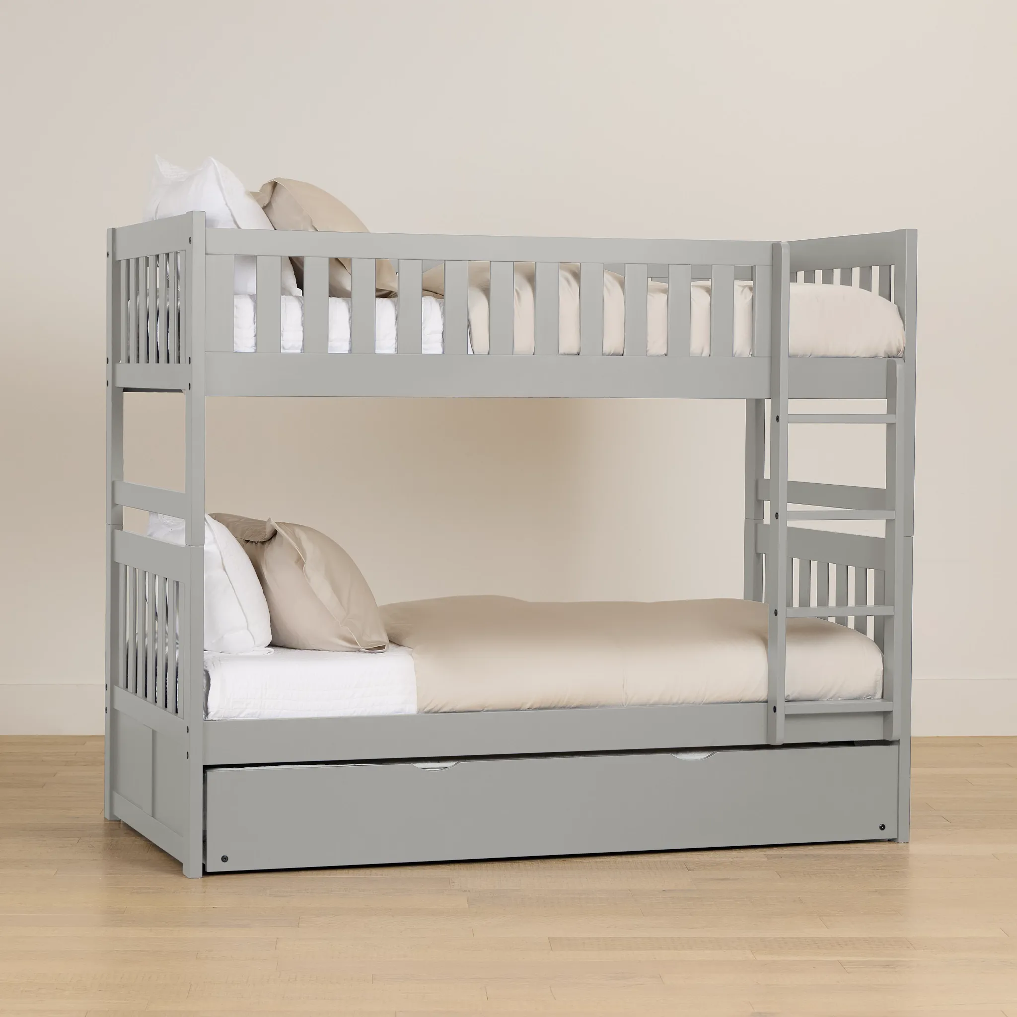 Charleston Gray Trundle Bunk Bed