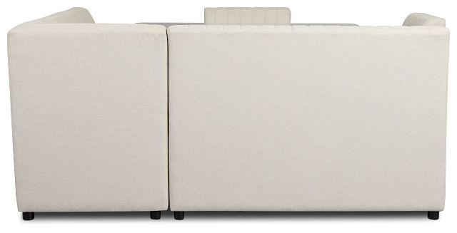 Palisades White Square Table, 2 Chairs & Bench