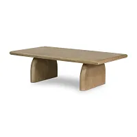 Four Hands Sorrento Light Tone Rectangular Coffee Table