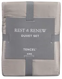 Rest & Renew Tencel Gray 300 Thread Duvet Set