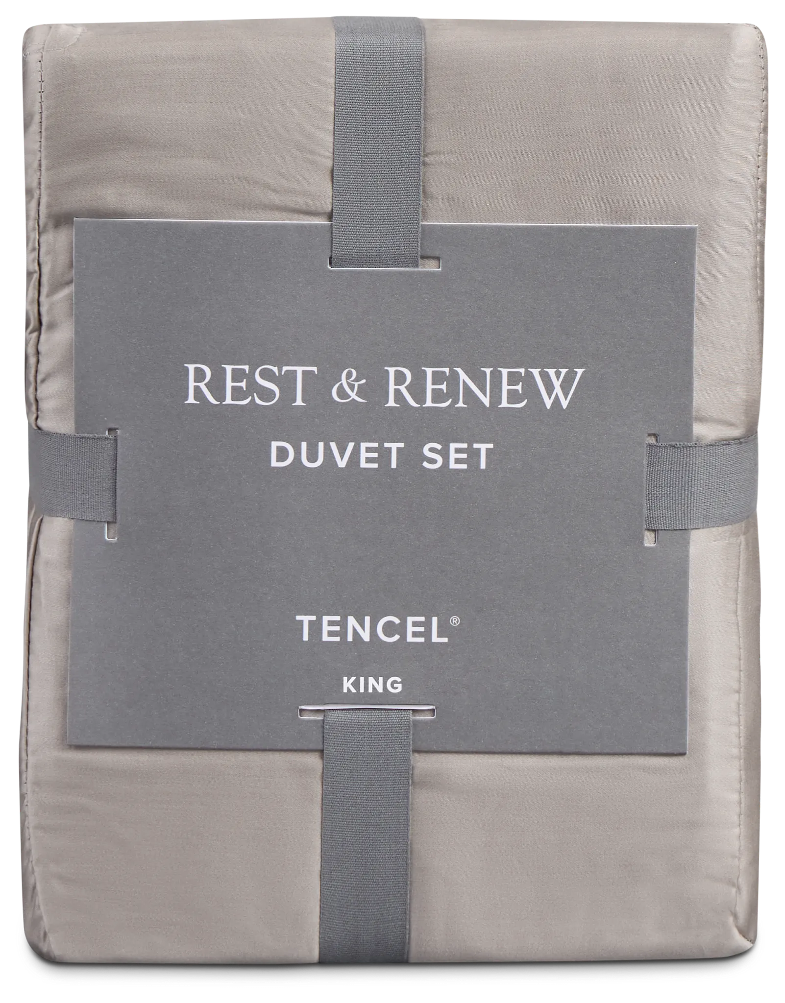 Rest & Renew Tencel Gray 300 Thread Duvet Set