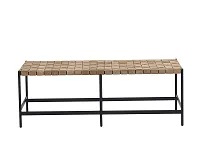 Samara Brown Woven Bench