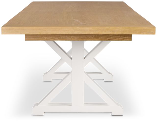 Nantucket Two-tone Light Tone Trestle Table