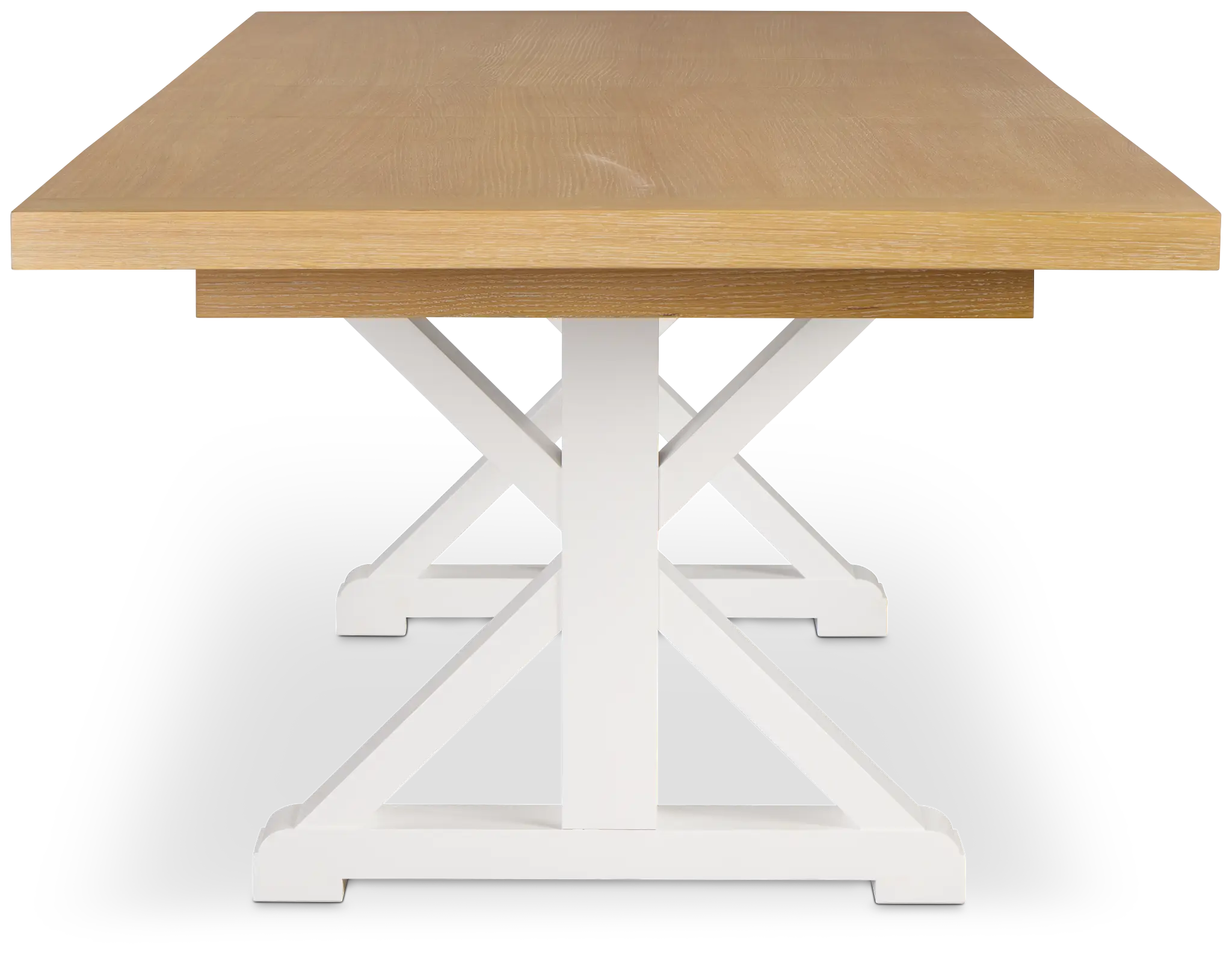 Nantucket Two-tone Light Tone Trestle Table Nantucket Two-tone Light Tone Trestle Table