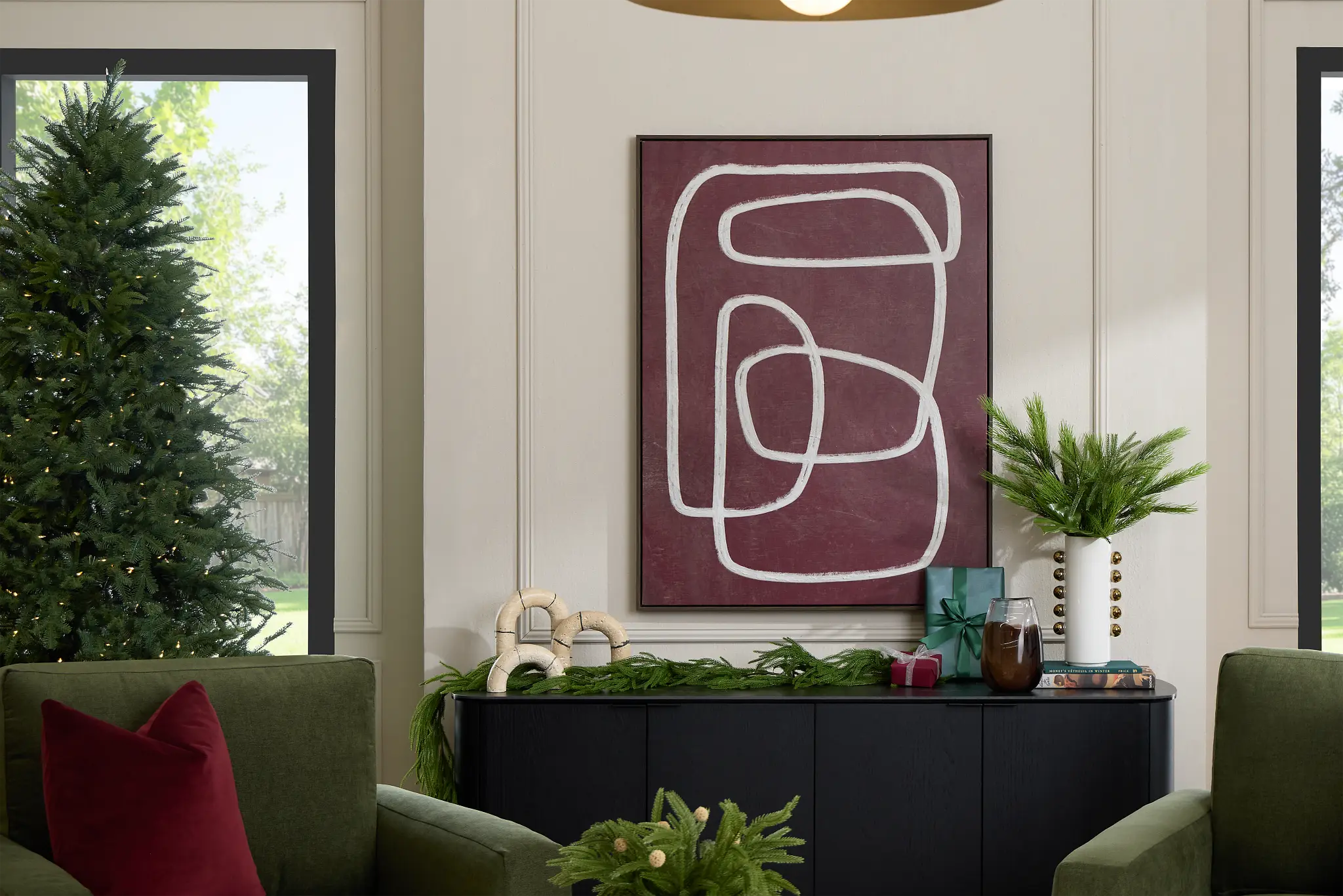 Squig Red Wall Art Squig Red Wall Art