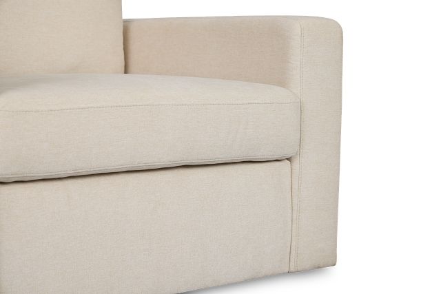 Addie Beige Fabric 3-piece Modular Storage Sofa