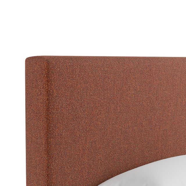 Grayton Elite Medium Brown 54" Upholstered Platform Bed