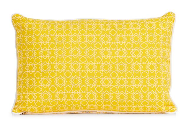 Valley Yellow 13" Indoor/outdoor Rectangular Accent Pillow